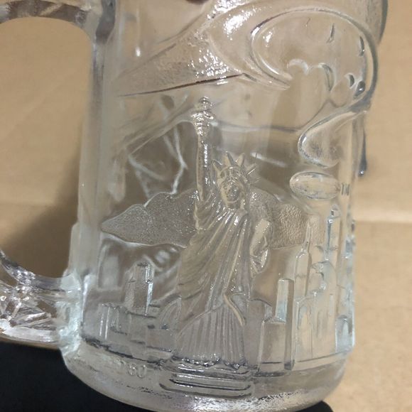 Vintage 1995 BATMAN McDonald's "Batman Forever" Clear Glass Mug Cup DC Comics - Picture 15 of 16